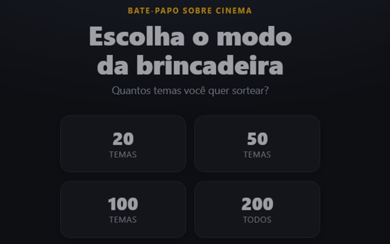 Papo POP! Cinema — minigame de cinema